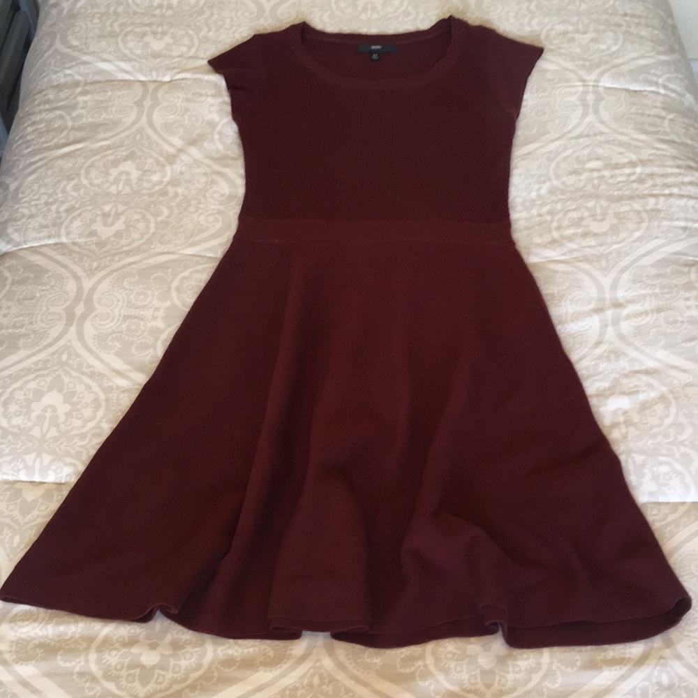 Mossimo Supply Co. burgundy knit dress